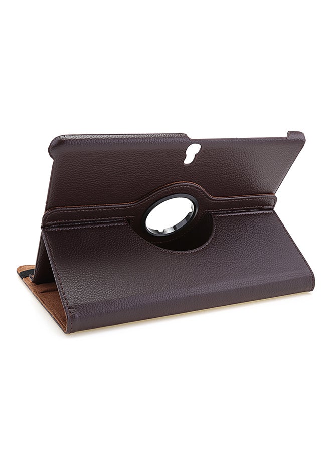 Generic - Lichee Pattern Smart Case Cover For Samsung Galaxy Tab S 10.5 T800/T801/T805 LTE Brown - Image 1