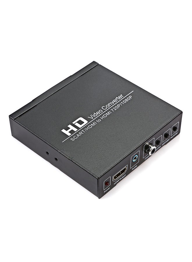 HD SCART+HDMI To HDMI Digital Audio Converter Black - Image 1