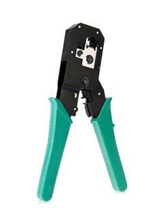 Dual-Modular Network Pliers Crimping/ Cutting/ Stripping Tool Black/Green