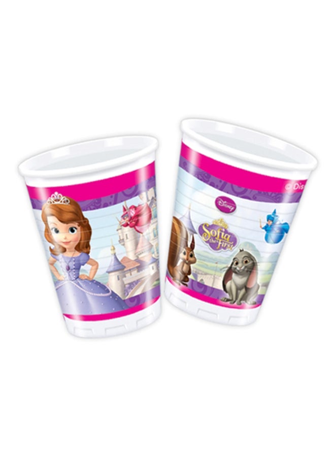 بروكوس 8 قطع من أكواب صوفيا ذا فرست 200ملليلتر