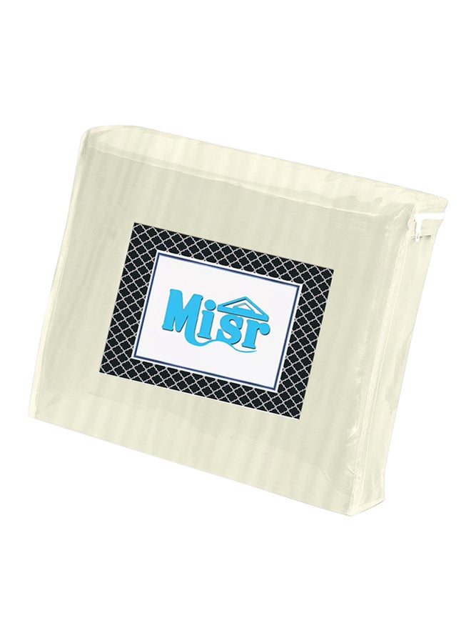 MISR Linen - Set Of 2 Stripe Collection Oxford Pillowcases Cotton Ivory 20x30inch - Image 1