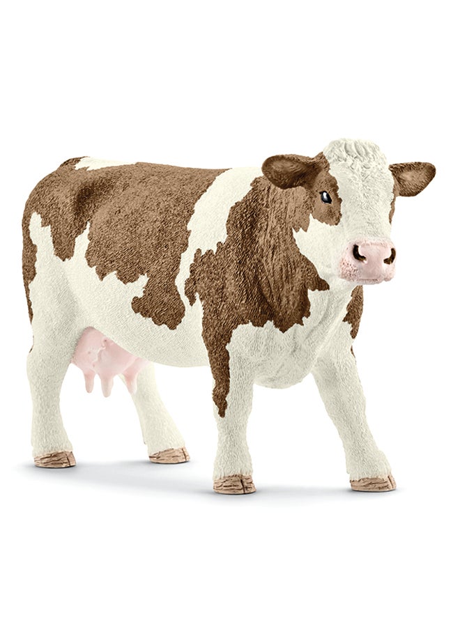 شليتش تمثال صغير بشكل بقرة سيمنتال