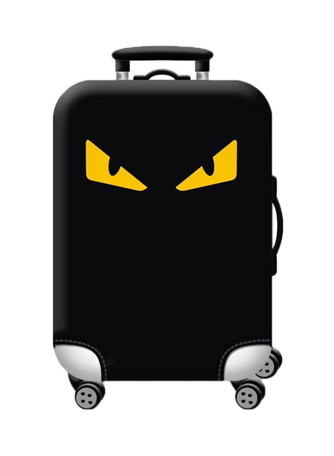 Bon Voyage Eyes Luggage Cover Black/Yellow 