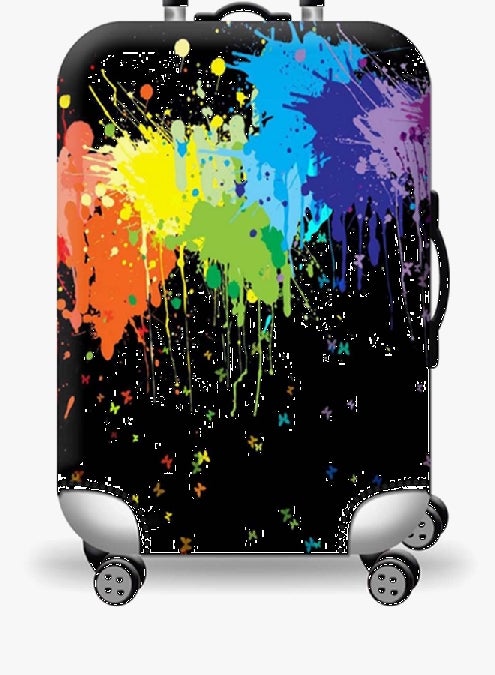 Bon Voyage - Colorful Butterflies Luggage Cover Multicolour - Image 1