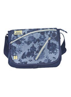 PAUSE Shadow Messenger Bag With Pencil Case Blue 