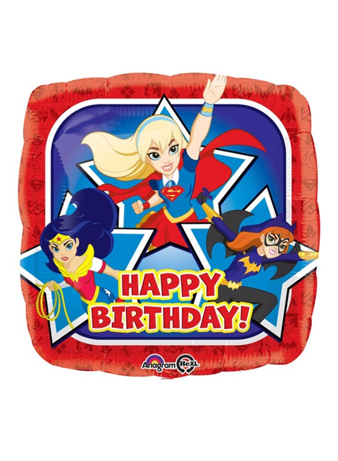 DC Superhero Birthday Square Foil Balloon 18inch Birthday Decorations Party Supplies 18inch