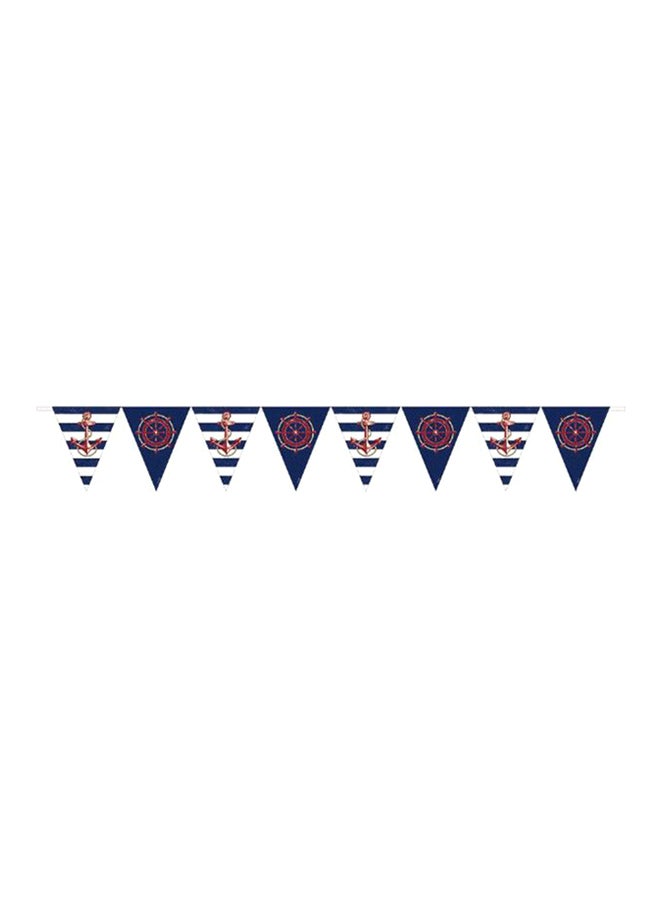 Amscan 3-Piece Anchors Aweigh Pennant Party Banner Birthday Decoration and Party Supplies