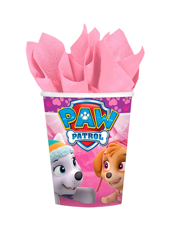 Amscan 8-Piece Paw Patrol Girl Paper Cup Set