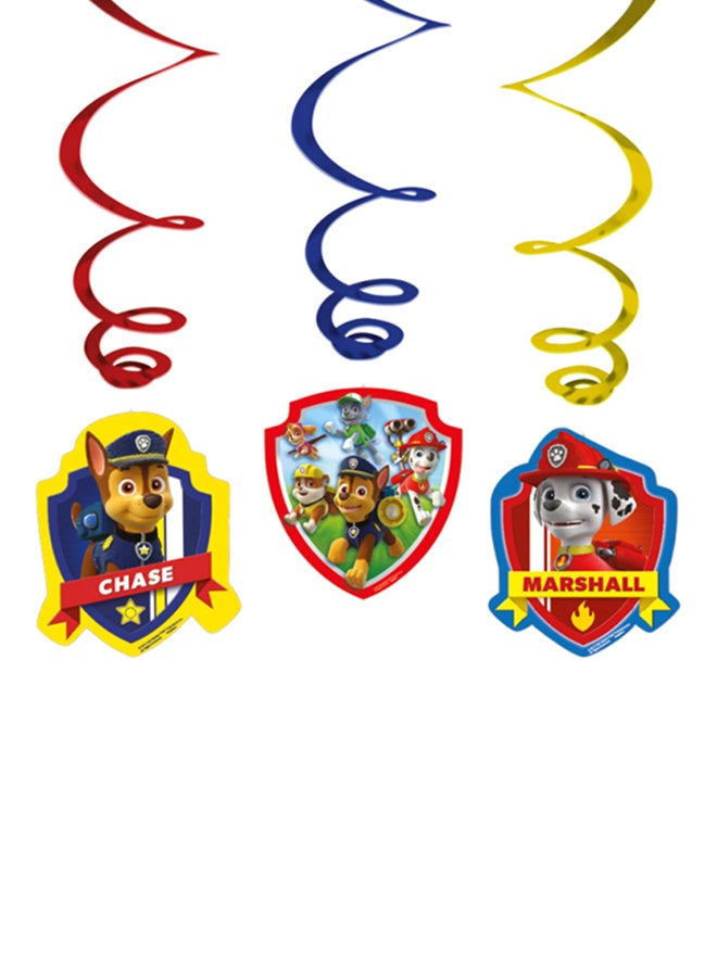 ريزكولر طقم زينة حلزونية بتصميم مستوحى من مسلسل "Paw Patrol" من 3 قطع 