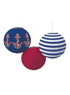 3-Piece Anchors Aweigh Paper Lanterns Set Birthday Theme Party Supplies - v1523613476/N14121648A_1