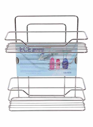 2-Tier Turkish Shampoo Storage Shelf Silver - v1523613525/N13861618A_1