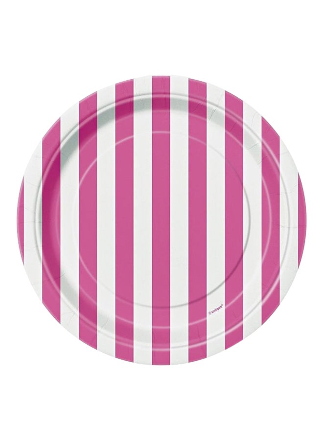 يونيك طبق حلويّات مخطّط 7بوصة