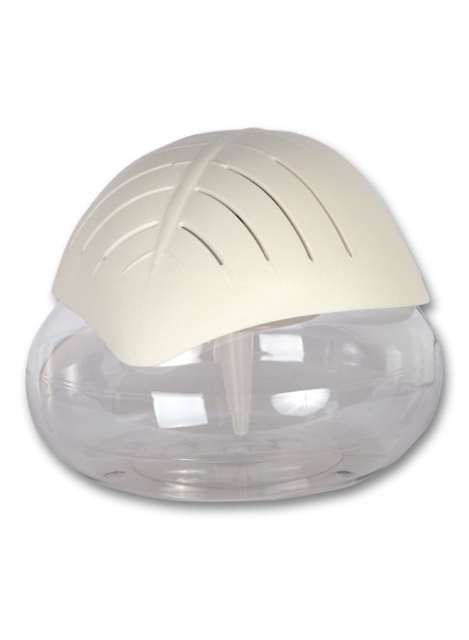 هومس آر أس موزع الزيوت العطرية مزود بضوء LED يعمل بالكهرباء - برائحة التفاح الأخضر أبيض/فضي 21.5x21x18.3سم