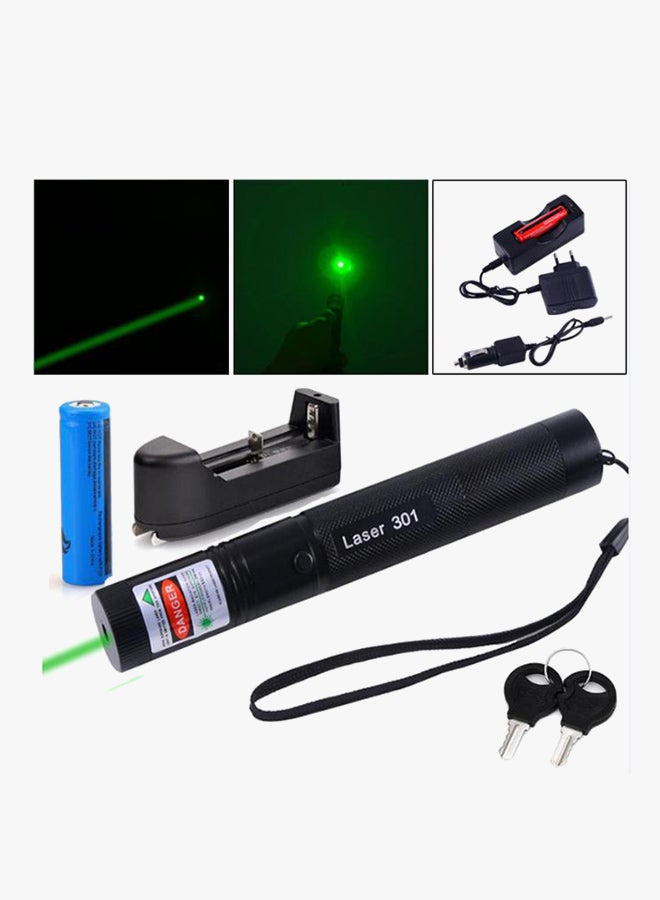 Generic - 301 Laser Pointer With Battery And Charger Green - Image 1