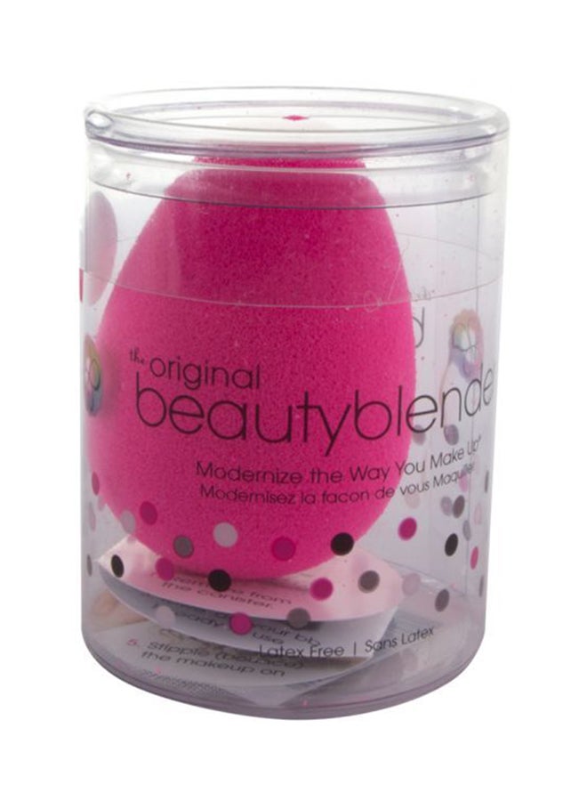 إسفنجة تجميل وردي