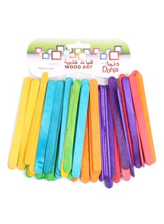 13-Piece Large Craft Sticks Multicolour