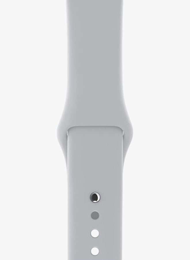 Apple - Watch Series 3 GPS + Cellular Silver Aluminum Case With Sport Band 42mm Fog - Image 1