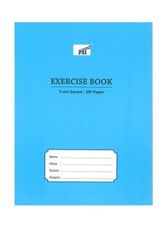 Psi Small Square Exercise Notebook Blue 