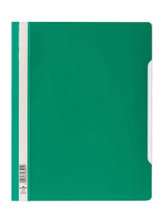 Durable 50-Piece Clear File Folder Set Green 