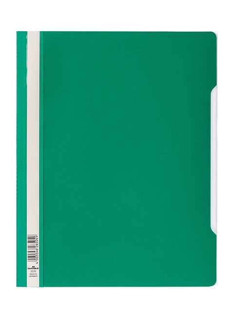50-Piece Clear File Folder Set Green