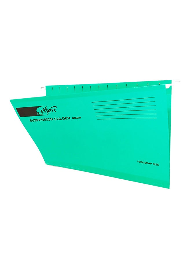 طقم مجلد للملفات ديلوكس لتعليق الأوراق 50 قطعة أخضر