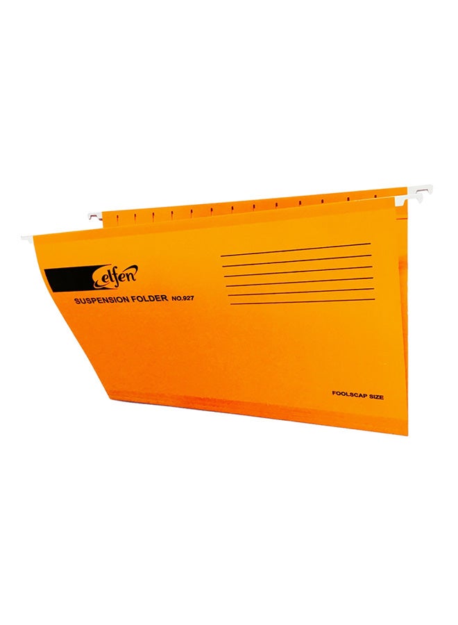 طقم مجلد للملفات ديلوكس لتعليق الأوراق 50 قطعة برتقالي