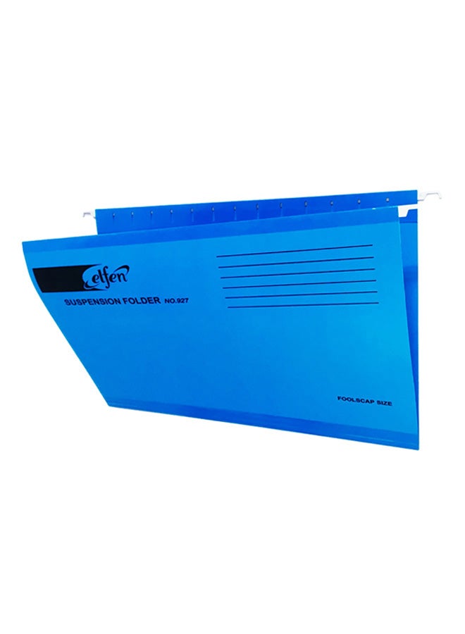طقم مجلد للملفات ديلوكس لتعليق الأوراق 50 قطعة أزرق