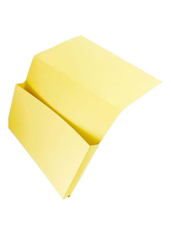 بريمير حافظة مستندات فولسكاب، 300 جم لكل متر مربع أصفر