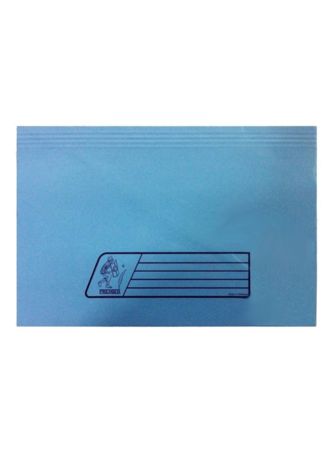 Premier 100-Piece Document Wallet File Folder Set Blue