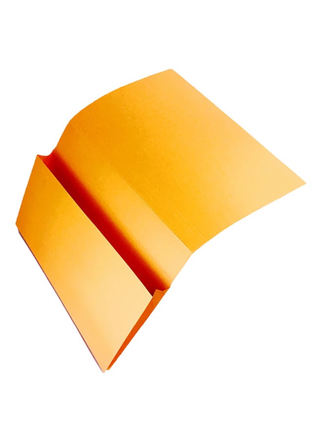 بريمير طقم مجلدات للملفات والمستندات على شكل محفظة، 100 قطعة برتقالي