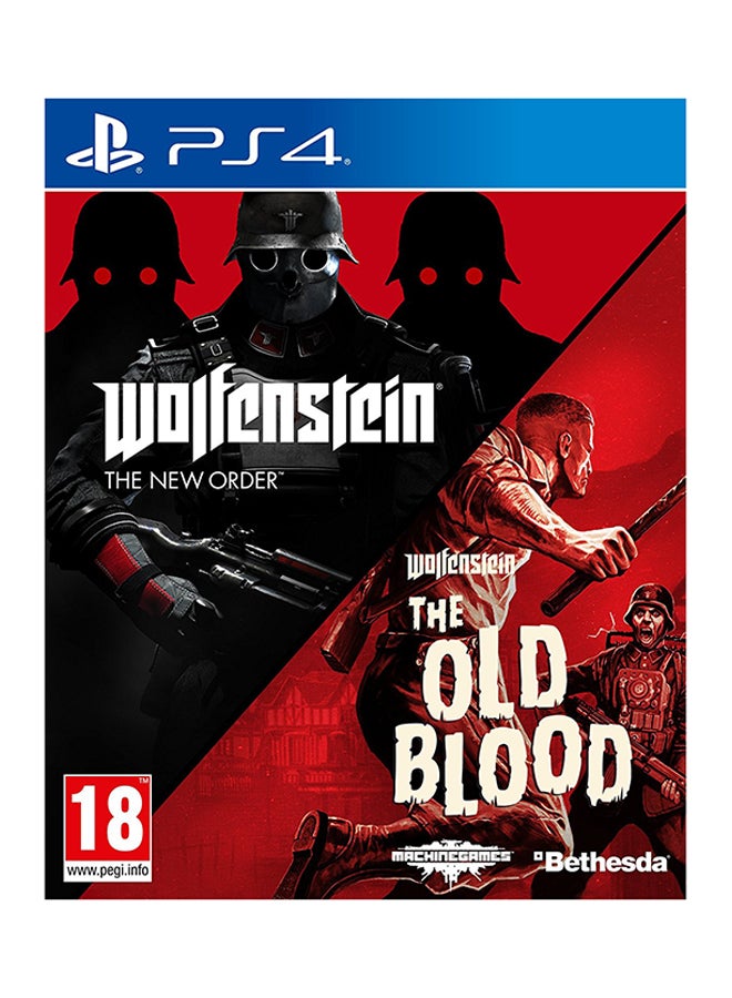 Bethesda Wolfenstein: The Old Blood + The New Order (Intl Version) - PlayStation 4 (PS4) - Image 1