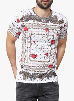 CRIMINAL DAMAGE Avi Printed T-shirt White  - Image 1