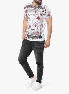 CRIMINAL DAMAGE Avi Printed T-shirt White  - Image 3