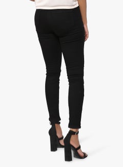 Rivet Detail Skinny Jeans Black - v1524037421/N14328857V_2