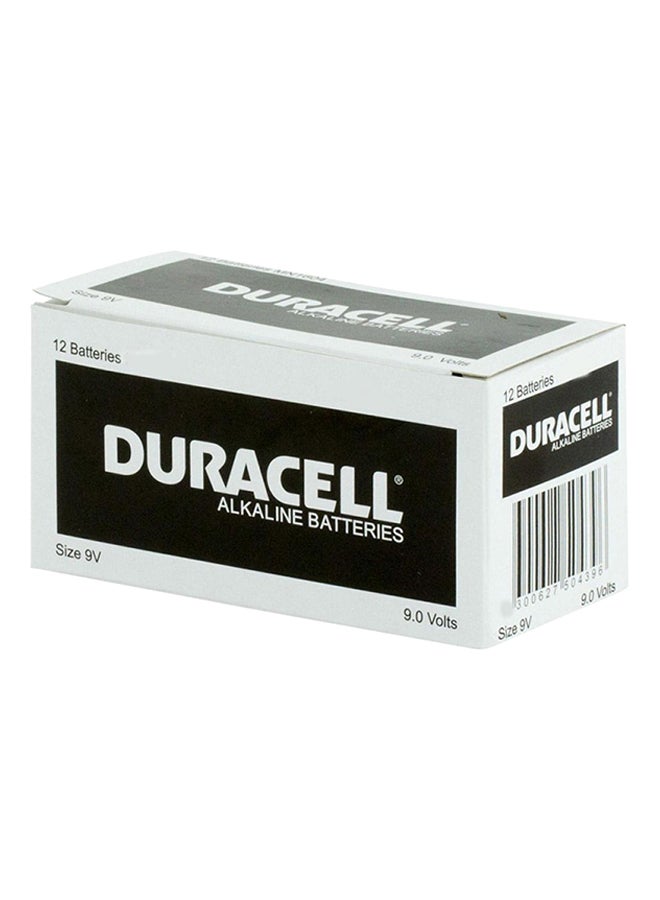 دوراسيل طقم بطاريات قلوية مكوّن من 12 قطعة بيج / أسود