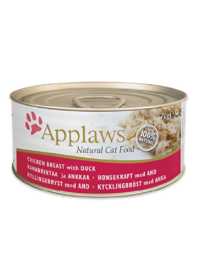 Applaws 24-Piece Chicken And Duck Canned Food Multicolour 70grams