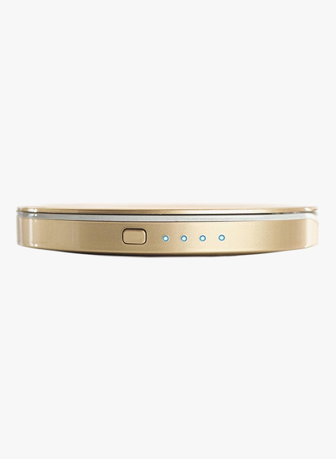 هايبر باور بانك مزوّد بمرآة مدمجة 3000.0 mAh ذهبي  - Image 3