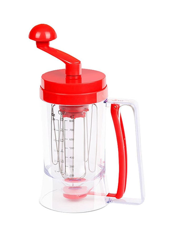 Handy Gourmet Manual Pancake Machine JBR-7201 Red/Clear  - Image 1