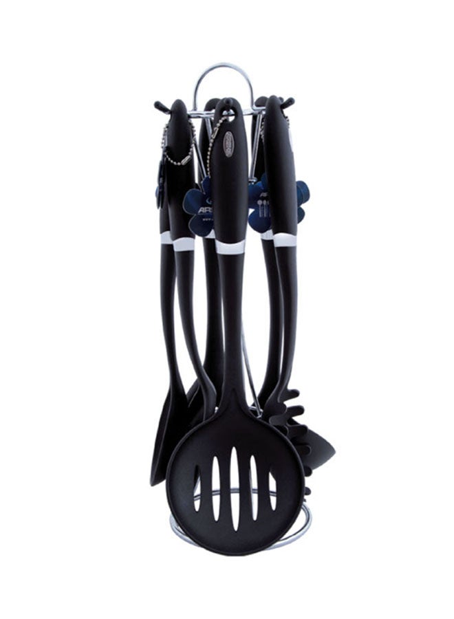 Arshia 7-Piece Utensil Set Black