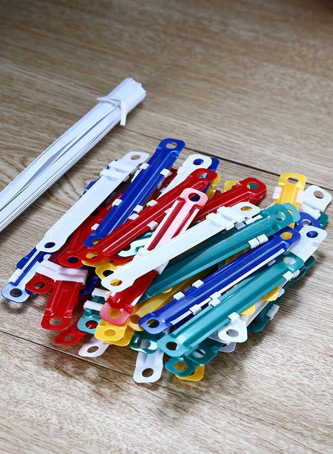 ديلي طقم مشابك ورق ملونة مكون من 50 قطعة متعدد الألوان - Image 4