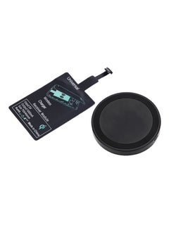 Qi Wireless Charger Phone Mount Pad And Charging Receiver For Android Black