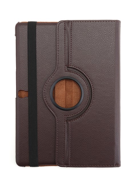 Lichee Pattern Smart Case Cover For Samsung Galaxy Tab S 10.5 T800/T801/T805 LTE Brown