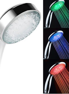 Tomtop Temperature Controlled LED Shower Head White/Silver  - Image 2