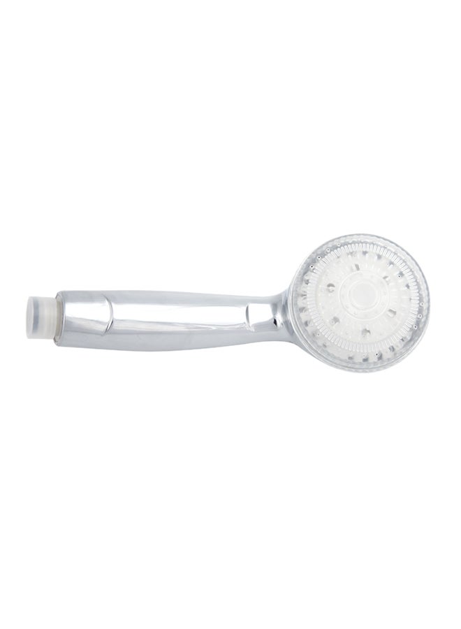 Automatic Control LED Shower Head Silver/White