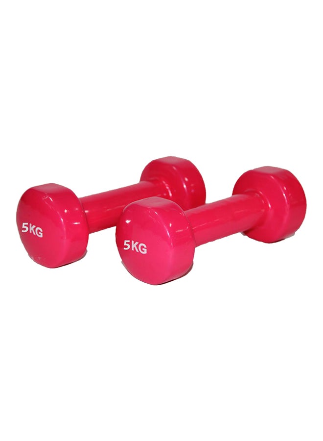 Classical Head Vinyl Dumbbell Set 5x5 kg