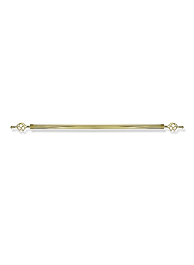 homes r us - Single Bar Curtain Rod Golden 200centimeter - Image 1
