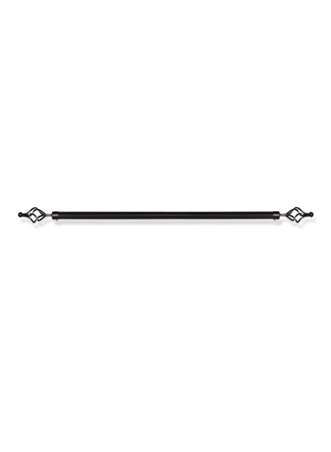 homes r us - Double Bar Curtain Rod Black 300centimeter - Image 1