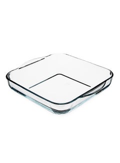Borcam Square Shape Roaster Tray With Handle Clear 28cm  - Image 1