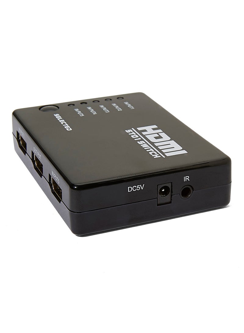 كيو ال تي موزّع HDMI بأداة تبديل 5 × 1 أسود - Image 5