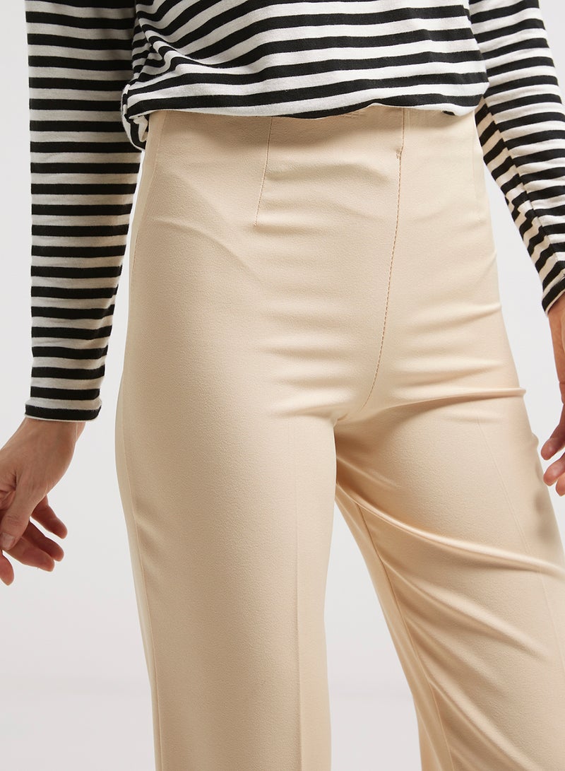 Golden Apple Stretch Poly Cotton Formal Pants Beige - Image 4